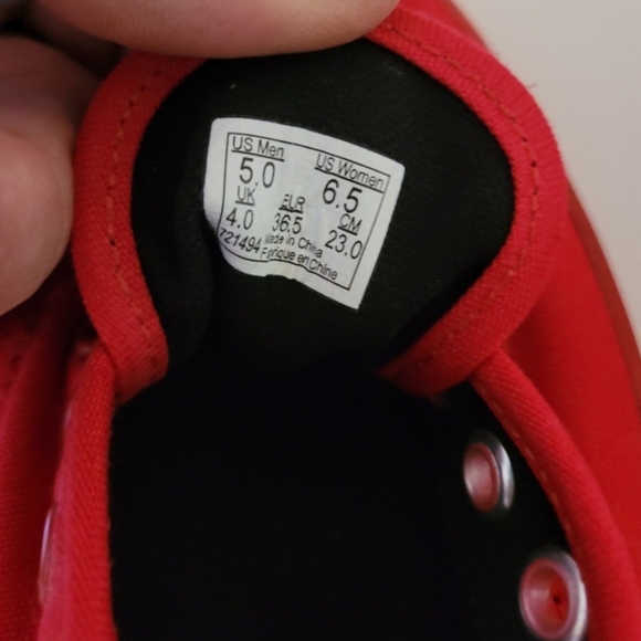 Red Vans - Picture 4 of 4
